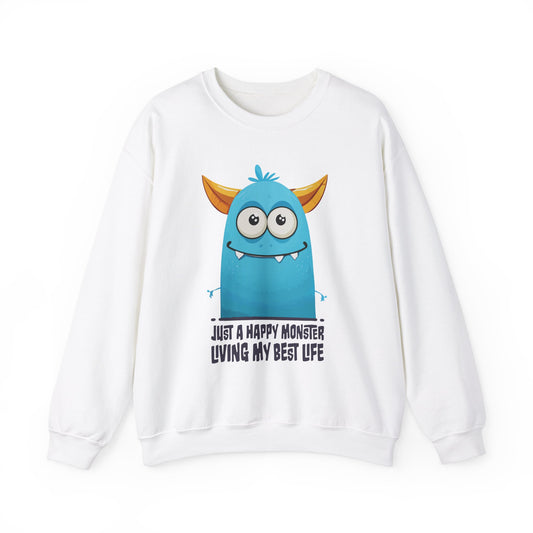 Happy Blue Monster Sweatshirt