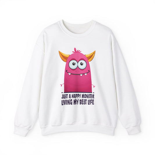 Happy Pink Monster Sweatshirt