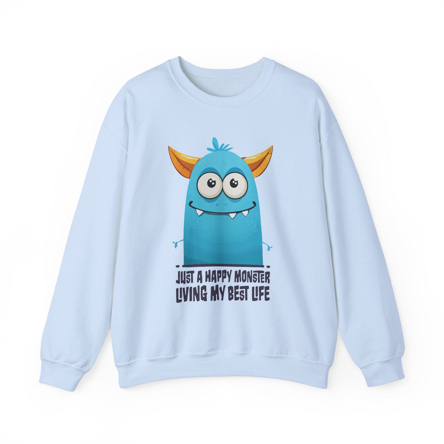 Happy Blue Monster Sweatshirt